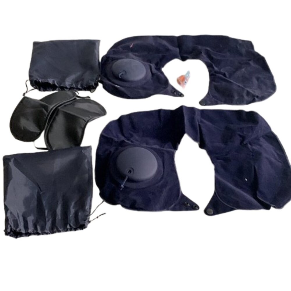 2PCS Inflatable Travel Pillow, Adjustable Inflatable Neck Pillow - Picture 7 of 7
